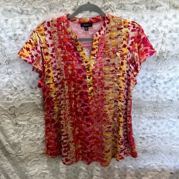 Cocomo Tops - Cocomo Flutter Sleeve Top M